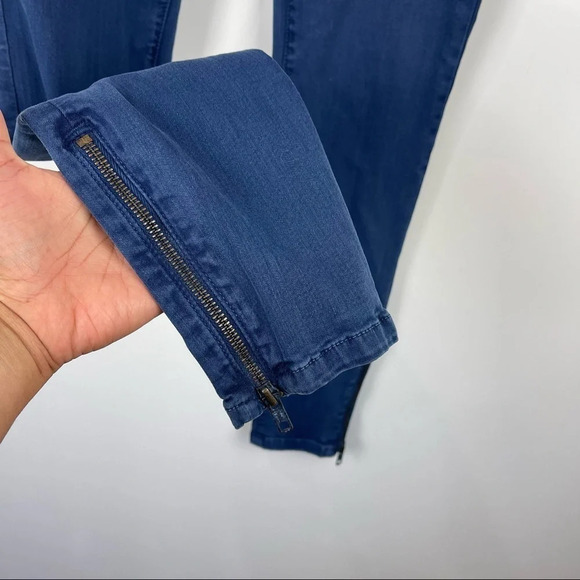 NEW Current/Elliott The Soho Zip Stiletto Cropped Skinny Jeans Low Rise Size 26 - Picture 9 of 10